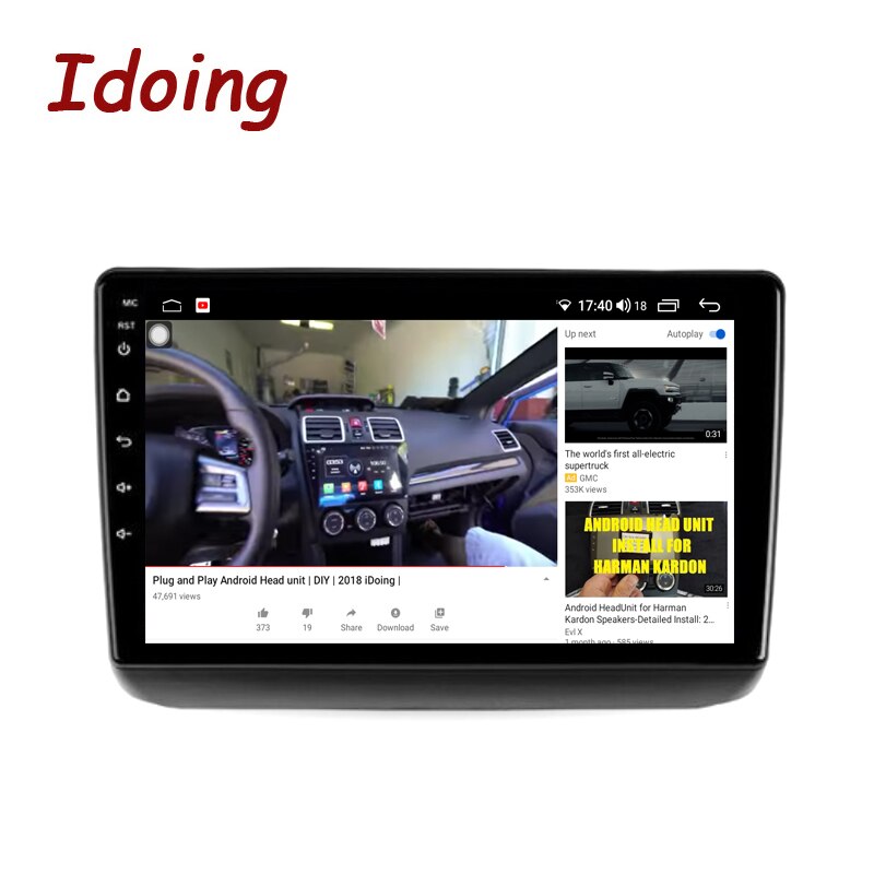Idoing 9 inch Car Android AutoRadio Media Player For Jeep Grand Cherokee WK2 2013-2020 Carplay Head Unit Plug And Play GPS Navigation